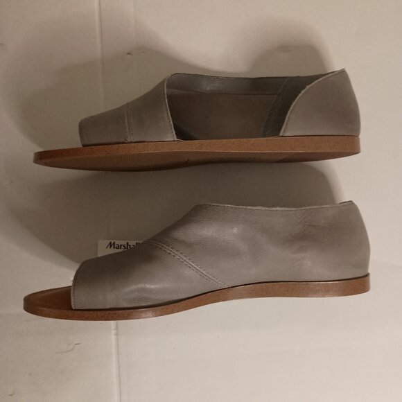 Sole Society Slate Gray Cutout Sandals Women’s Size 8 NWT (Flaws on Backs) - Picture 6 of 13